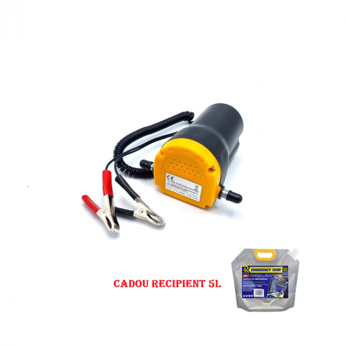 Pompa Electrica Transfer Ulei 12V + CADOU RECIPIENT 5L [1]
