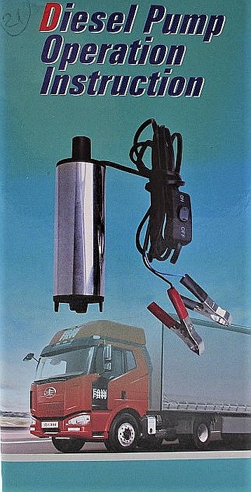 Pompa transfer combustibil  12 L/min, submersibila, electrica 12V + CADOU RECIPIENT 5L [2]