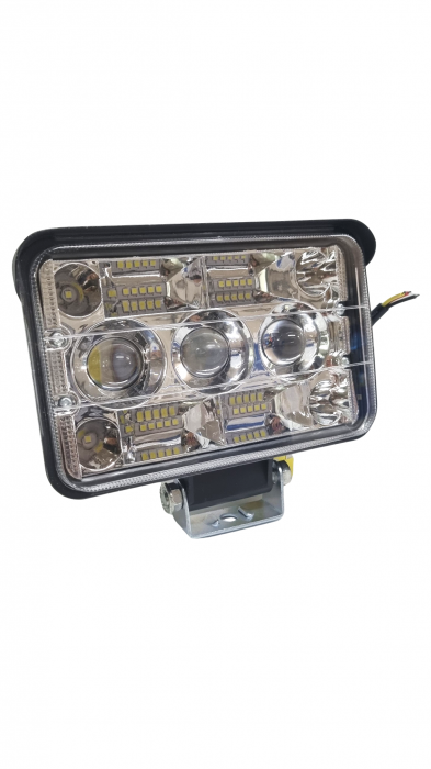 Proiector 24 LED Lupa COB cu 2 faze iluminare 12V [2]