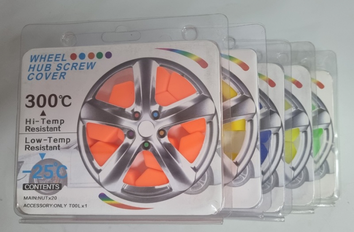 Set 20 Capacele Silicon Prezoane Roti colorate 17"19"21" [3]