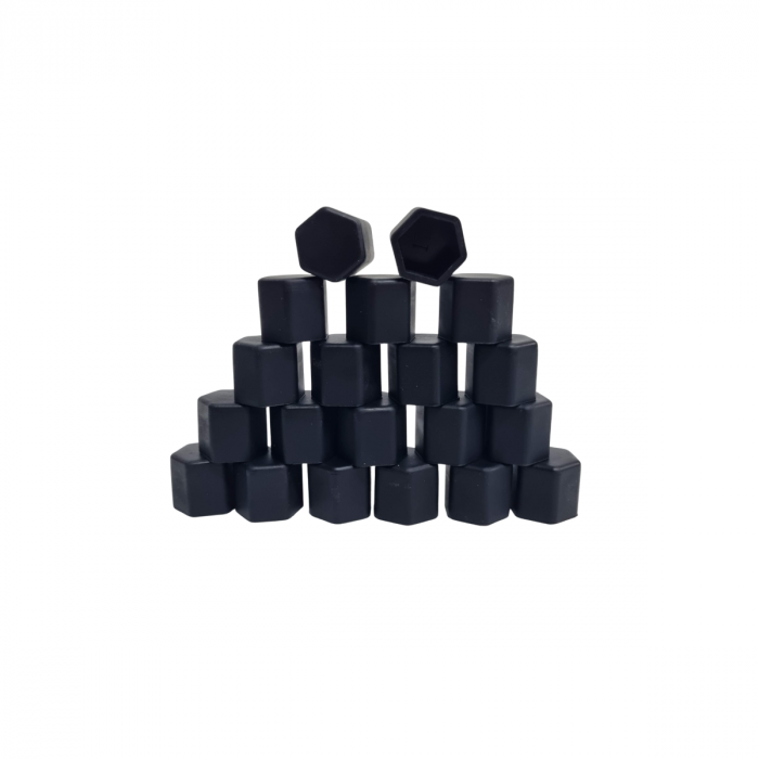 Set 20 Capacele Silicon Prezoane Roti Negre 17"19" [2]