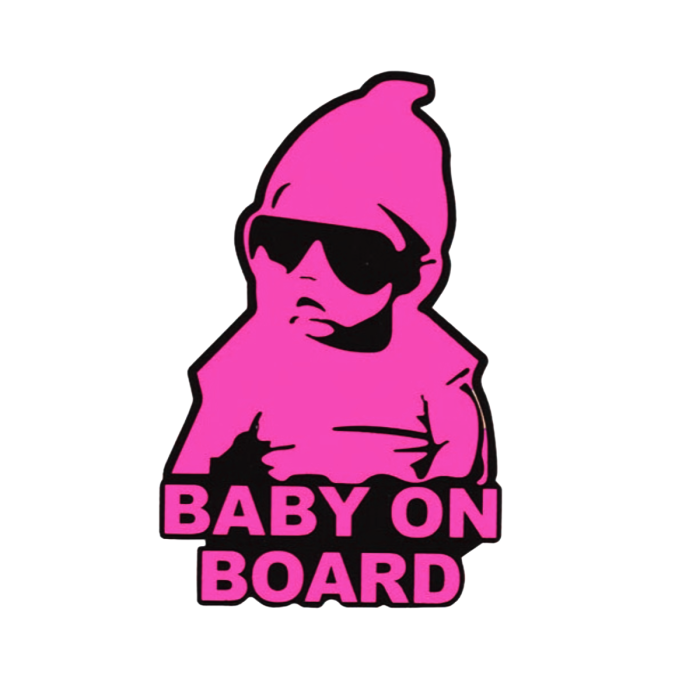 Sticker auto Baby On Board 11.5x8 cm diverse culori [4]