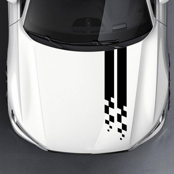 Sticker Auto Dungi Capota Racing, Tuning Negru [2]