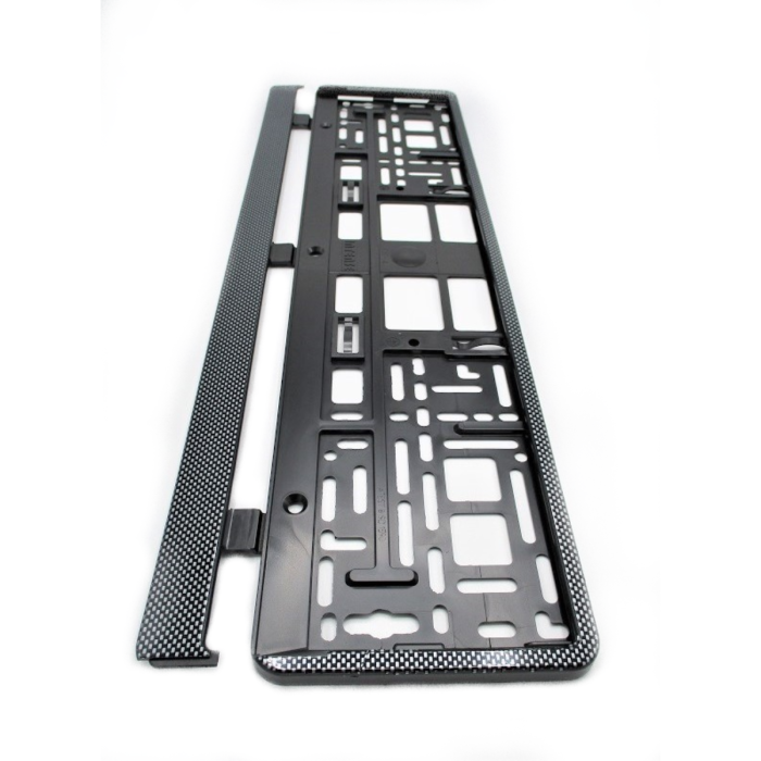 Suport numar inmatriculare auto carbon set 2 buc universal [2]