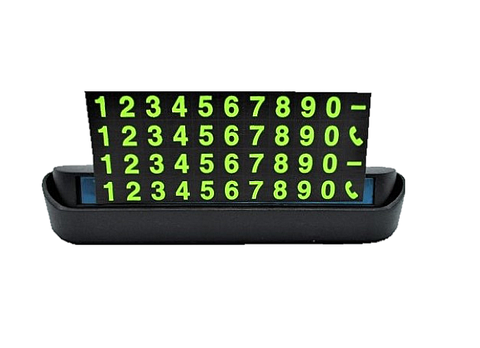 Suport Numar Telefon Auto Card de Parcare Temporara Retractabil [3]