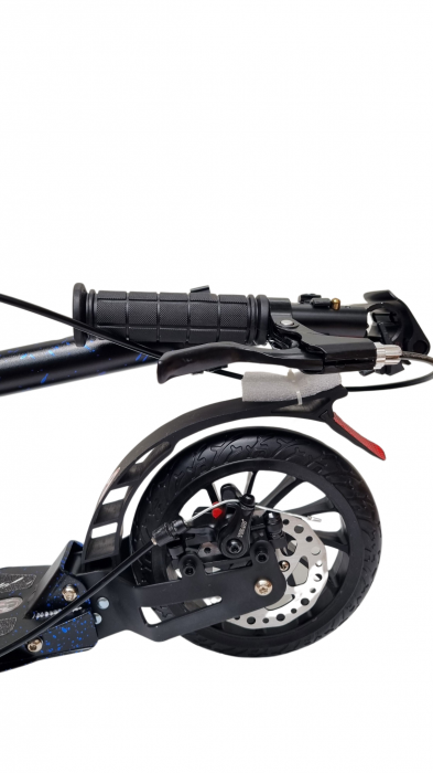 Trotineta pliabila cu dubla suspensie si frana pe disc URBAN Albastru [5]