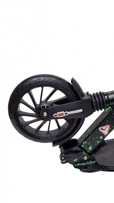 Trotineta pliabila cu dubla suspensie si frana pe disc URBAN Verde [10]