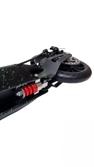 Trotineta pliabila cu dubla suspensie si frana pe disc URBAN Verde [3]