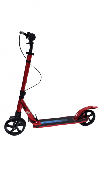 Trotineta Pliabila cu Frana Reglabila pe inaltime 100 kg Rosie [4]