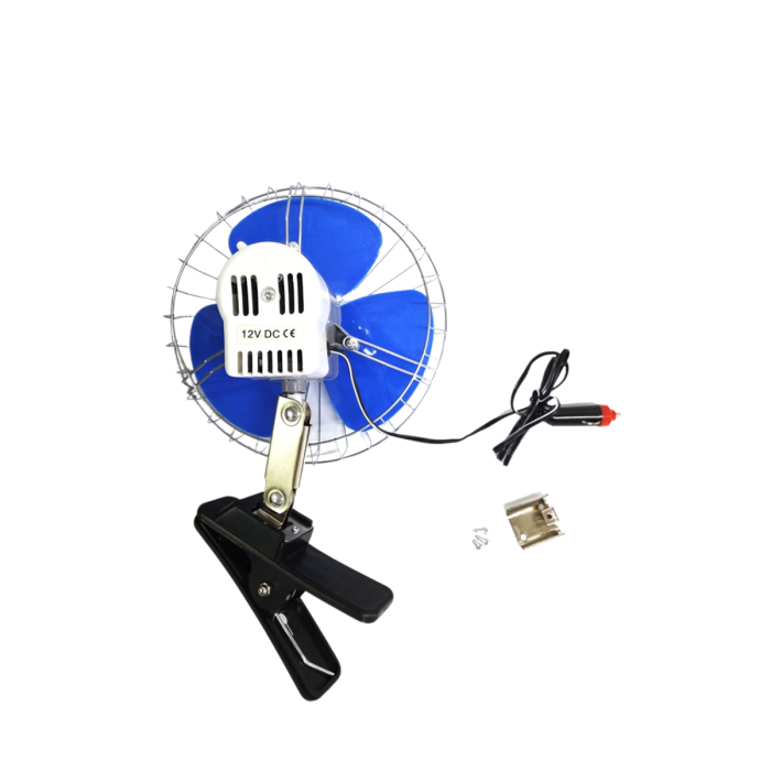 Ventilator auto 8 inch 12V cu prindere clema pentru masina [3]