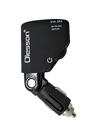 Adaptoare Bricheta Auto - aptor bricheta auto cu 2xUSB Olesson 1351 reglabil 90 °