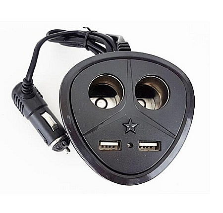 Adaptor bricheta auto cu 2 intrari si 2xUSB Olesson 1670 120W [2]