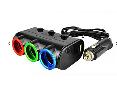 Adaptoare Bricheta Auto - Adaptor bricheta auto cu 5 intrari 120W Olesson 1523 12-24V