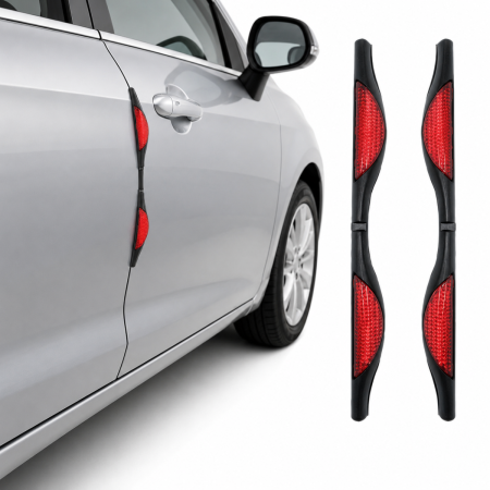Ornamente Protectie Portiera - Aparatori portiera auto reflectorizante set 2 bucati