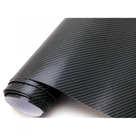 Folie Geamuri - Autocolant Rola Negru cu textură Carbon 4D 127x250 cm