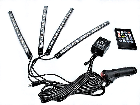 Lumini Ambientale KIT 4 Benzi Led RGB cu Telecomanda [2]