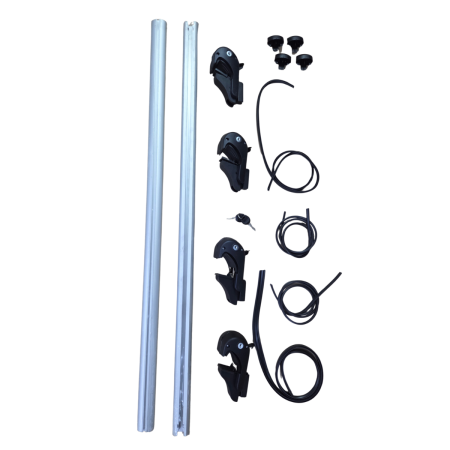 Bare transversale auto aluminiu universale cu cheie pentru bare longitudinale inaltate set 2 buc [1]