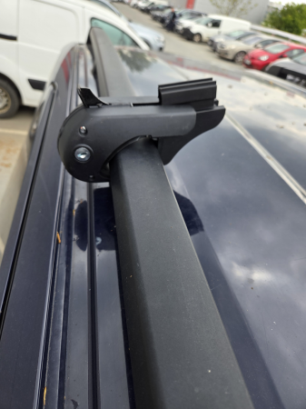 Bare transversale auto aluminiu universale cu cheie pentru bare longitudinale inaltate set 2 buc [5]