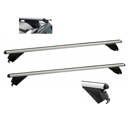 Bare Portbagaj - Bare Transversale Integrate Universale Aluminiu 120 cm, cu antifurt, compatibile cu bare longitudinale lipite plafon