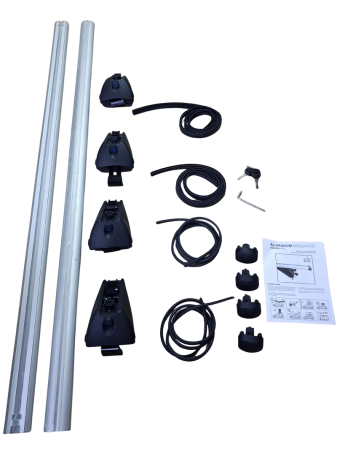 Bare Transversale Integrate Universale Aluminiu 120 cm, cu antifurt, compatibile cu bare longitudinale lipite plafon [5]