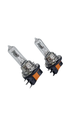 Becuri halogen H15 55W/bec cu Lumina Alba Ultra 5000K cu 2 faze 12V [2]
