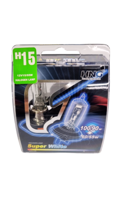 Becuri halogen H15 55W/bec cu Lumina Alba Ultra 5000K cu 2 faze 12V [1]