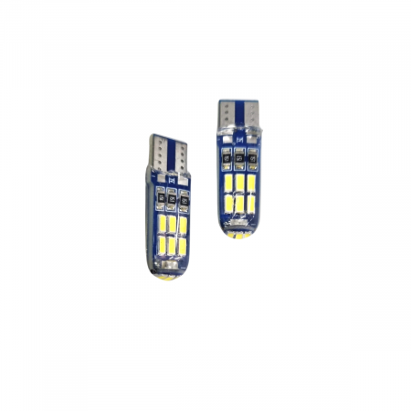 Becuri Led Pozitie - Bec Led T10 15 SMD silicon