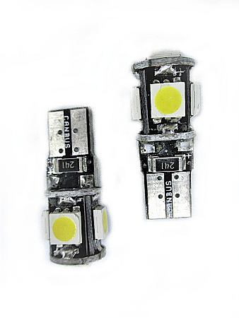 ELECTRICE / ELECTRONICE AUTO - Bec Led T10 5 SMD 5050 Canbus cald