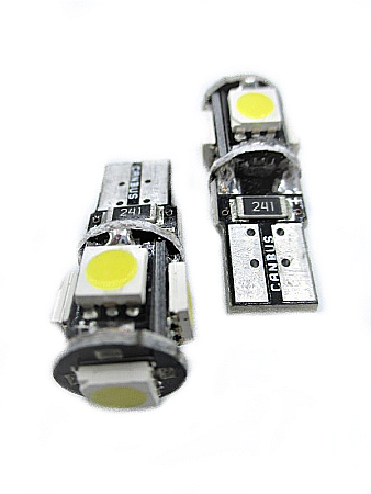 Bec Led T10 5 SMD 5050 Canbus cald [1]