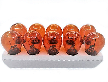 Bec semnal sticla Orange 12V BA15S 10pcs/set [2]