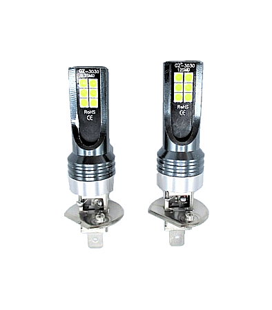 Becuri Led H1 pentru faruri 6500K cu Canbus, Plug & Play 50W 12-24V [1]