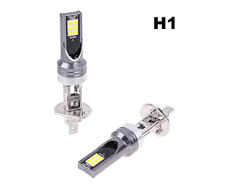Becuri Led Auto - Becuri Led H1 pentru faruri 6500K cu Canbus, Plug & Play 50W 12-24V