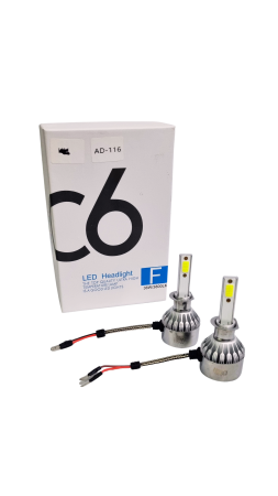 Becuri Led H1 C6 pentru faruri auto 6500K 12V [2]
