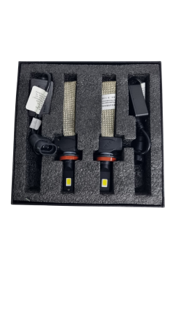 Becuri Led H11 7S Canbus, pentru faruri, radiator panglica metal 6000K [1]