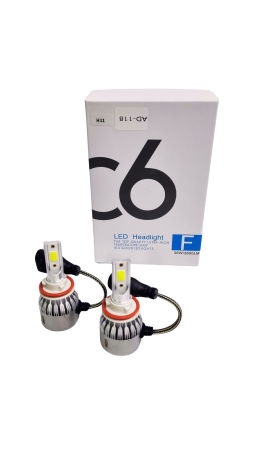 Becuri Led H11 C6 pentru faruri auto 6500K 12V [3]