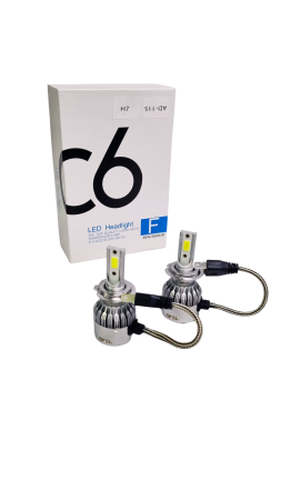 Becuri Led H7 C6 pentru faruri auto 6500K 12V [3]