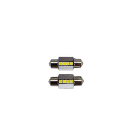 Becuri Led SOFIT - Becuri LED sofit C5W 31mm Canbus 12V 4 SMD 3030 alb rece