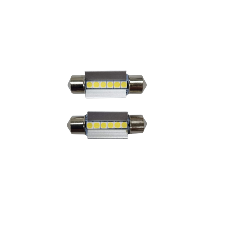 Becuri Led SOFIT - Becuri LED sofit C5W 36mm Canbus 12V 6 SMD 3030 alb rece