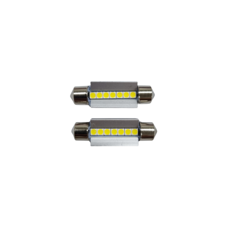 Becuri Led SOFIT - Becuri LED sofit C5W 39mm Canbus 12V 7 SMD 3030 alb rece