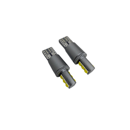 Becuri Led POZITIE - Becuri LED T10 W5W 6 SMD 12V 24V lumina alba pozitie auto interior numar set 2 buc