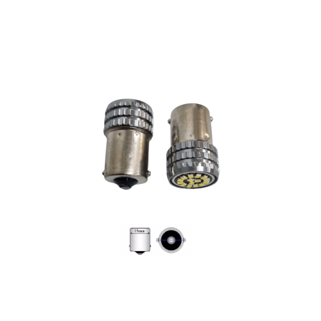 Becuri semnal LED 15 SMD Lumina Alba 12V [1]