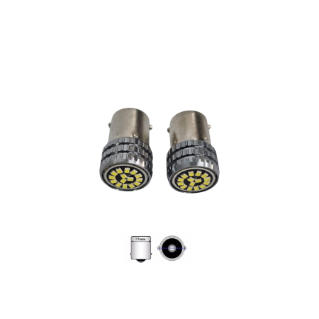 Becuri Led Semnal - Becuri semnal LED 15 SMD Lumina Alba 12V