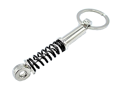 CARCASE CHEI - Breloc chei auto Amortizor Metalic negru