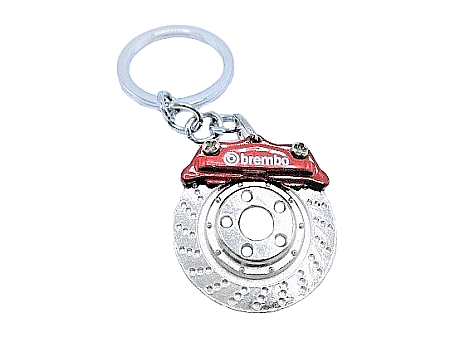 CARCASE CHEI - Breloc chei auto Disc Frana Metalic rosu