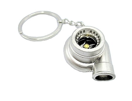 CARCASE CHEI - Breloc chei auto Turbina Metalic Crom Gri