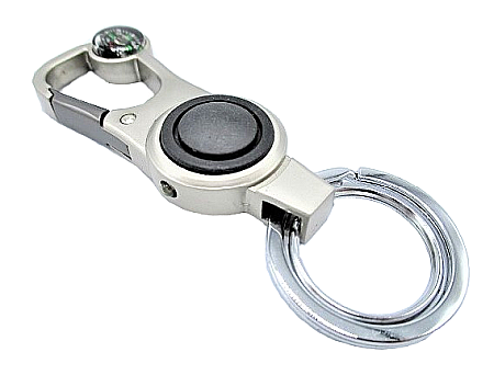 CARCASE CHEI - Breloc cheie metalic cu busola si lumina