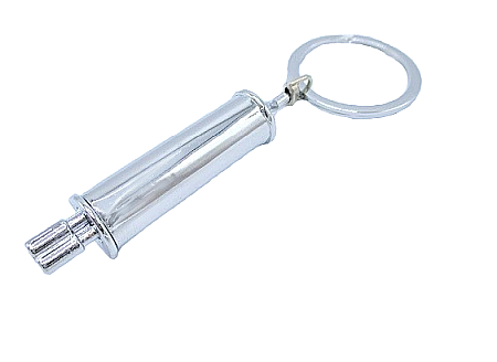 CARCASE CHEI - Breloc cheie metalic Toba gri