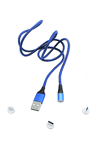 Cablu alimentare date USB cu 3 Capete Magnetice QC [1]
