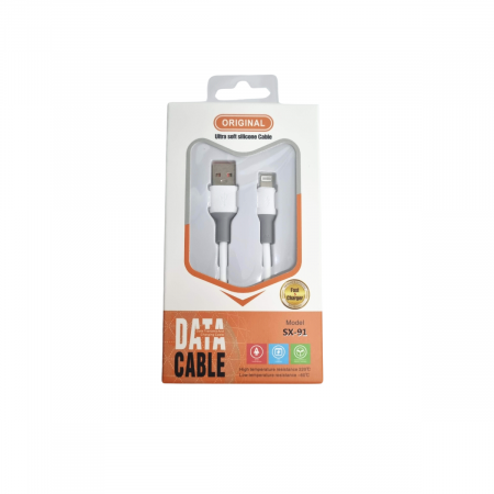 Cabluri Alimentare Date Telefon - Cablu din silicon Alimentare Date AD USB-IOS 1M