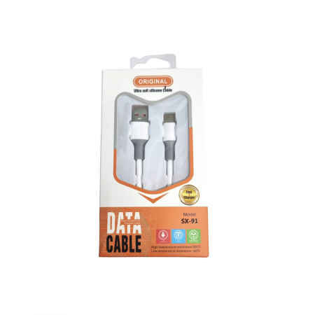 Cabluri Alimentare Date Telefon - Cablu din silicon Alimentare Date USB-C 1M